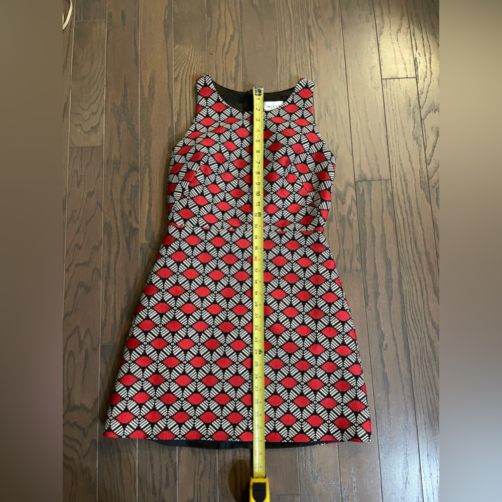 MILLY SLIM SHIFT DRESS POPPY SIZE 6 - Picture 14 of 15